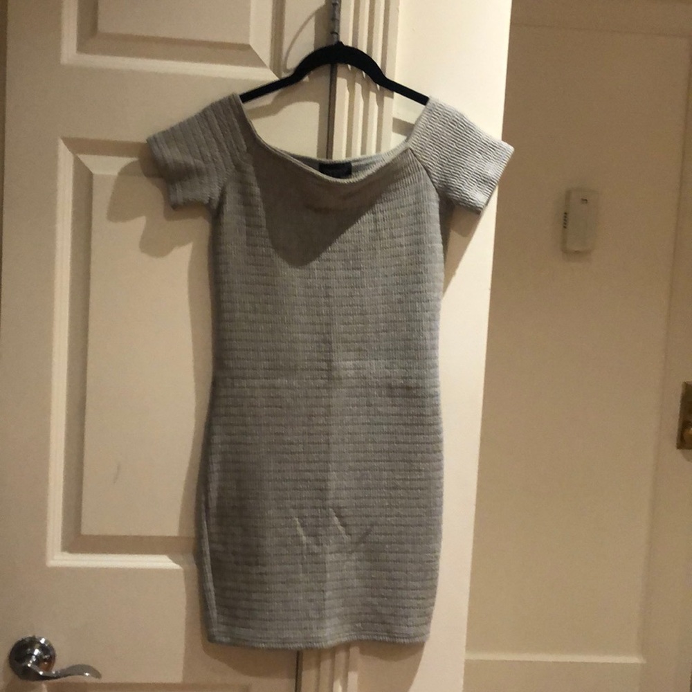 Grey tight Topshop dress